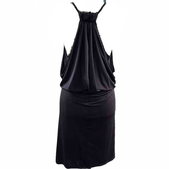 New Boston Proper Halter Blouson Short Dress - Picture 8 of 8